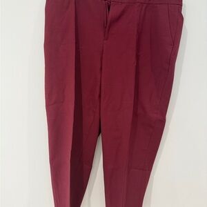 Lands' End Women's Deep Red Ankle Pants